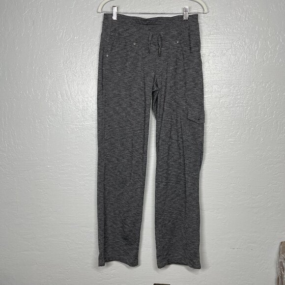 Kuhl Pants - Kuhl Women 6 Reg Heathered Gray Mova Pants Drawstring Pockets Wide Leg Outdoor